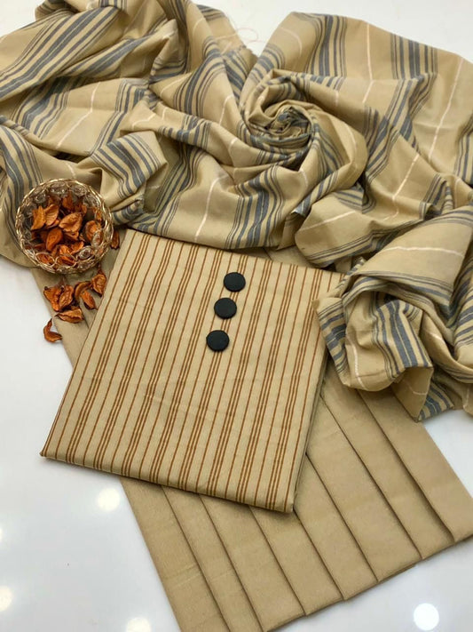 Lawn 3pc Multani Khaddi | Cream