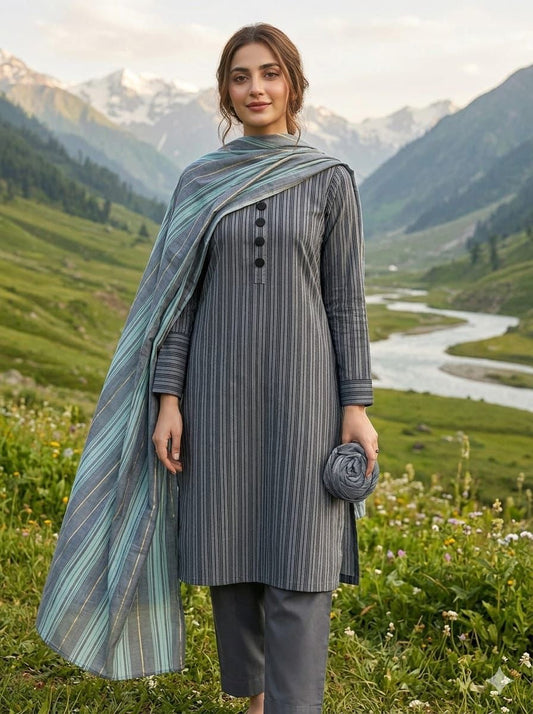 Lawn 3pc Multani Khaddi | Sky Blue